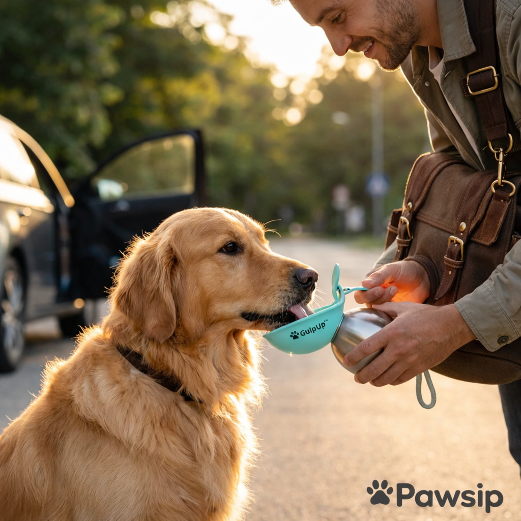 PawSip™ Dog Water & Bowl